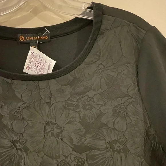 Love & Legend Floral Shirt Black Size 2X - Picture 2 of 8